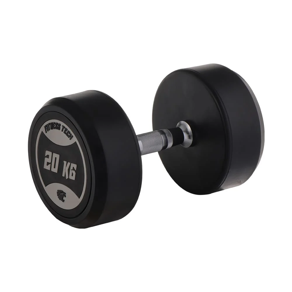 Mancuernas Redondas Musculación 20 kg FITNESS TECH - Set 2 Unidades