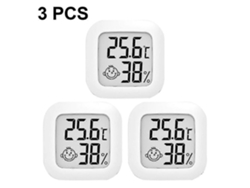 3 Termómetros De Interior Con Humedad, Medidor Digital De Temperatura Y Humedad Para El Hogar Blanco