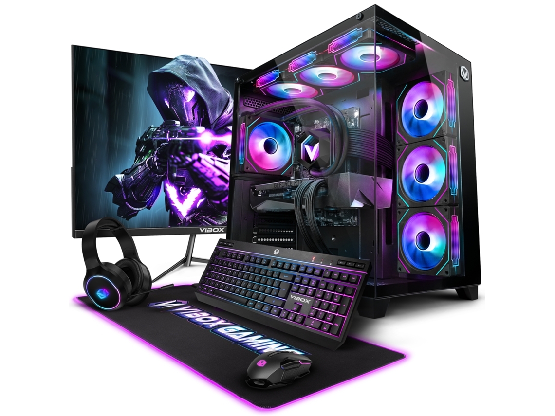 PC para juegos Vibox III-467 completa • I7 127kf 5. GHz • RTX 57 Ti 16 GB • 32 GB de RAM • 1 TB NVMe • Windows 11 • Wifi