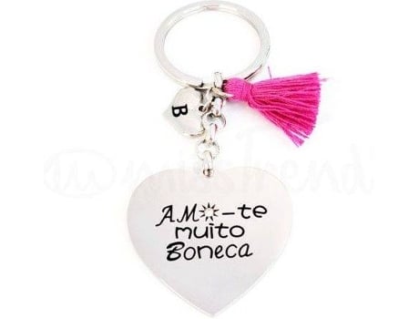 Llavero MISSTREND Te Quiero Mucho Muñeca Acero Inoxidable Mujer (Plateado - 34mm)