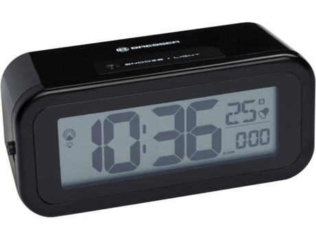 Reloj Despertador BRESSER 8020100CM3000 Negro