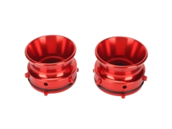 1 Par De Adaptadores De Buje Nab, Aluminio Pulido, Apertura, Rollo De Cinta, 10 Pulgadas, Studer Revox Akai Teac, Rojo