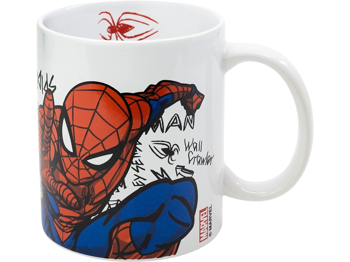 Taza Cerámica Telaraña Spiderman 325Ml