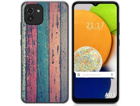 Carcasa para Samsung Galaxy A03 TUMUNDOSMARTPHONE Dibujos Madera 10 Multicolor