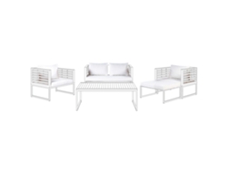 Conjunto de fundas BELIANI Bermuda de Poliéster Blanco 133x70x10