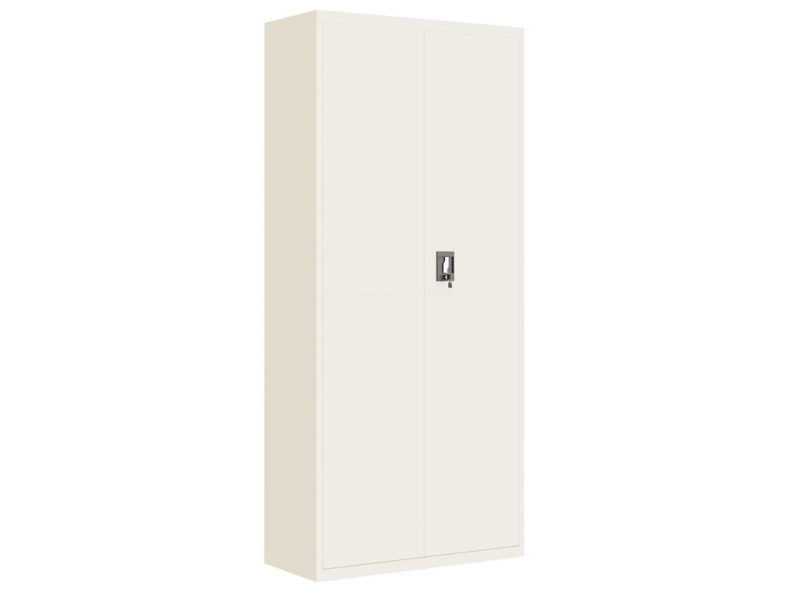 Archivador 90x40x200 Cm Acero Blanco MAISON EXCLUSIVE