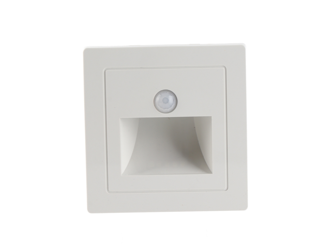 Yncm2026-luz De Escalera Con Sensor De Movimiento Led Recesada Solar 6000k Para Escaleras, Terraza, Jardín, Camino Blanco