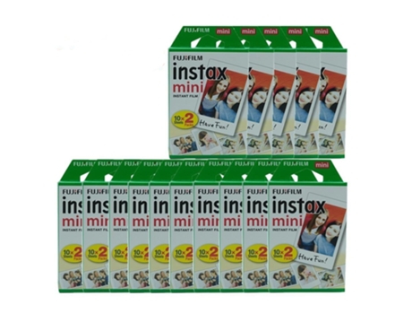 Recarga SLOWMOOSE Instax Mini-Papel de Borde Blanco (300 Hojas)