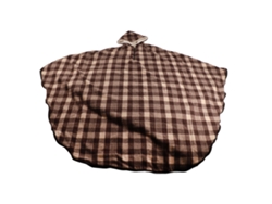 Manta acolchada con capucha para silla de ruedas, tejido grueso de doble capa, cobertura media, cálida para el invierno Laopipfu