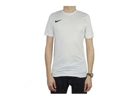 Camiseta NIKE Poliéster Hombre (L - Blanco)