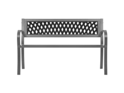 Maison Exclusive - Banco De Jardín Acero Negro 120 Cm
