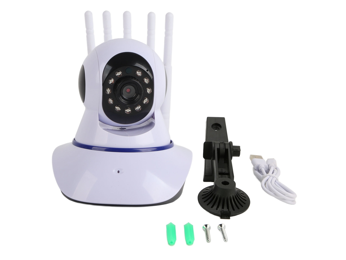 Cámara De Seguridad Para El Hogar Inalámbrica Wifi Hd 1080p 360 Grados Visión Nocturna Cámara De Vigilancia De Voz Bidireccional Para El Interior Del