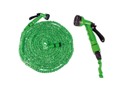 Manguera Agua Jardin Extensible de 15 a 45 Metros Flexible Con Pistola 6626006 TRADE SHOP TRAESIO