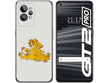 Carcasa para Realme GT 2 Pro 5G TUMUNDOSMARTPHONE Dibujos Leones Multicolor