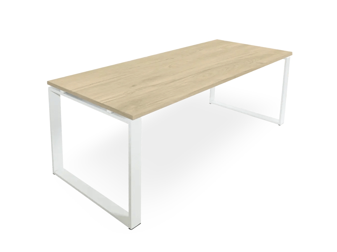 Mesa marco cerrado. 200x80 cm. Roble. OFILIKE