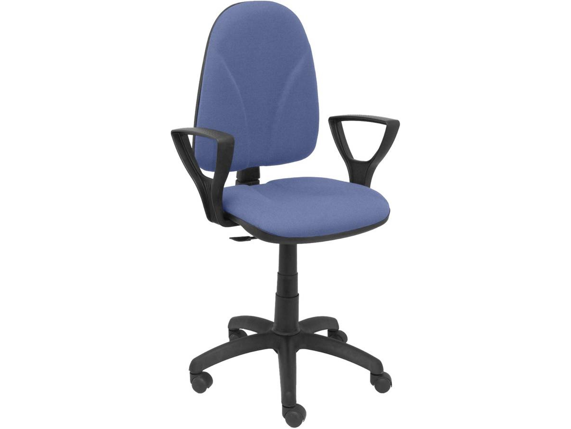 Silla de Escritorio Operativa PIQUERAS Y CRESPO Algarra Azul Claro (Brazos fijos - Tejido)