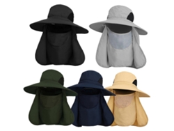 Gorra De Sol Uv Protectora Con Cubierta Facial Y Flap Cervical Para Hombre Y Mujer, Ideal Para Pesca, Senderismo, Escalada Y Jardinería