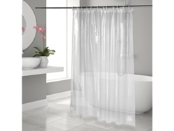 Cortina De Ducha Transparente, De 183 X 183 Cm, Con 3 Imanes Y 12 Ganchos, Resistente Al Moho E Impermeable, Lavable A Máquina, Para Uso Dom