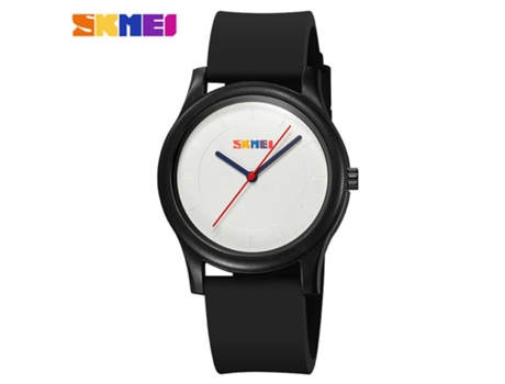 Relojes de Pulsera de Cuarzo Reloj Redondo Impermeable para Mujeres Hombres-Negro LUUCOZK