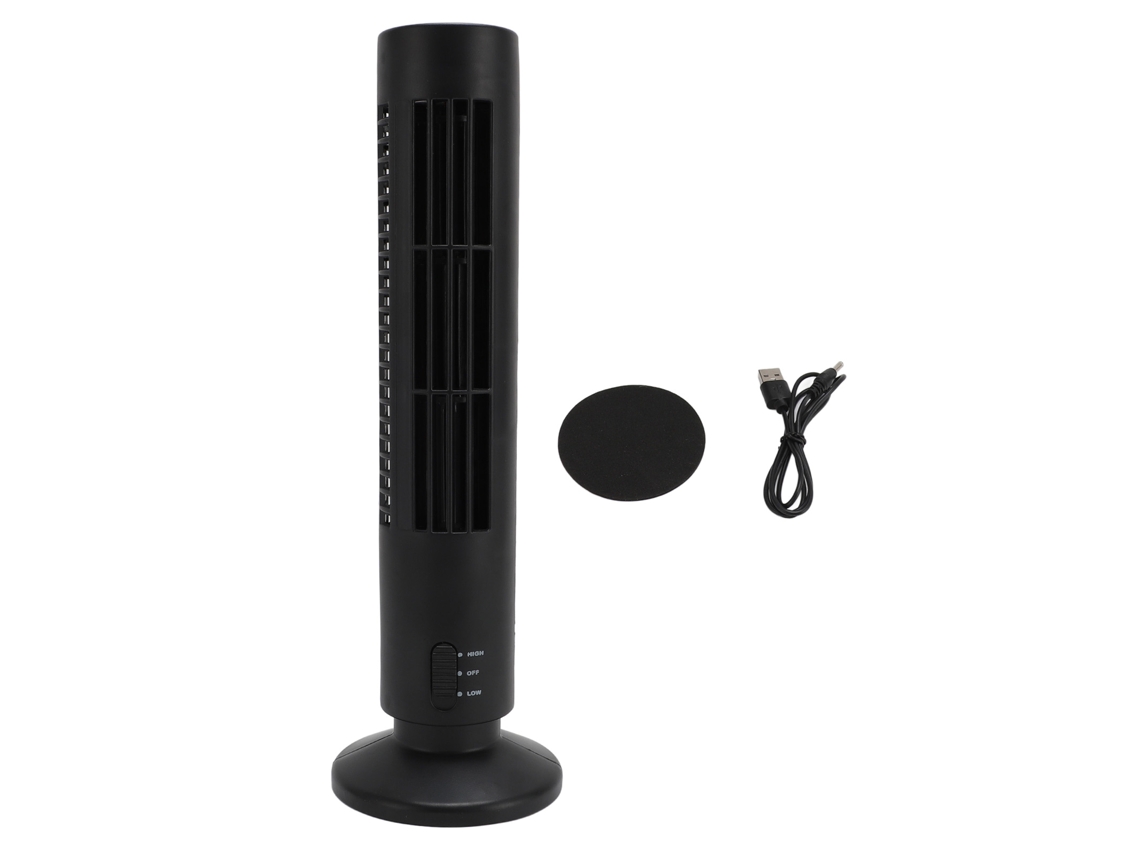 Ventilador De Escritorio Usb Portátil Silencioso Sin Aspas Con 2 Velocidades, Diseño De Torre Para El Hogar Y El Dormitorio.