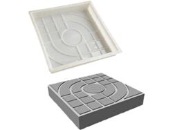 Molde Cuadrado De 25x25 Cm Para La Fabricación De Bloques De Hormigón O Piedra Para Jardines, Patios, Aceras Y Entradas De Vehículos.