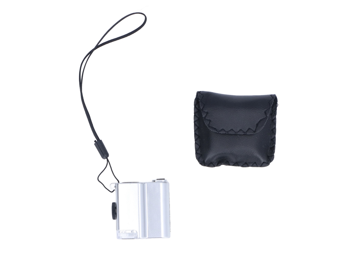 TRUYUETY Lupa de Bolsillo Portátil con LED 55X Antideslizante para Evaluación de Joyas y Mantenimiento de Relojes