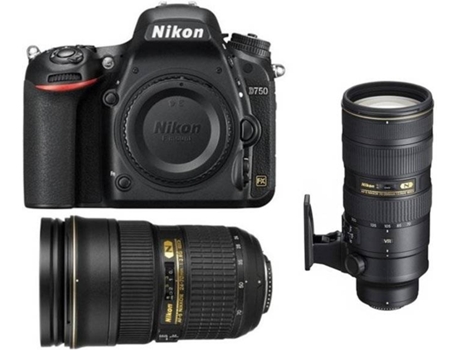 Kit Cámara Réflex NIKON D750 + AF-S 24-70MM F2.8G ED + AF-S 70-200MM F2.8G ED VR II