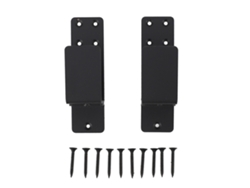 Soportes de bloqueo de puerta de acero al carbono negro para tabla de cortar de 2x4 (2 unidades)
