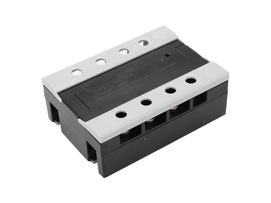Transformador servo trifásico de 7,5 kW, convertidor de tensión inteligente para motores (entrada 360-420 V, salida 200-230 V)
