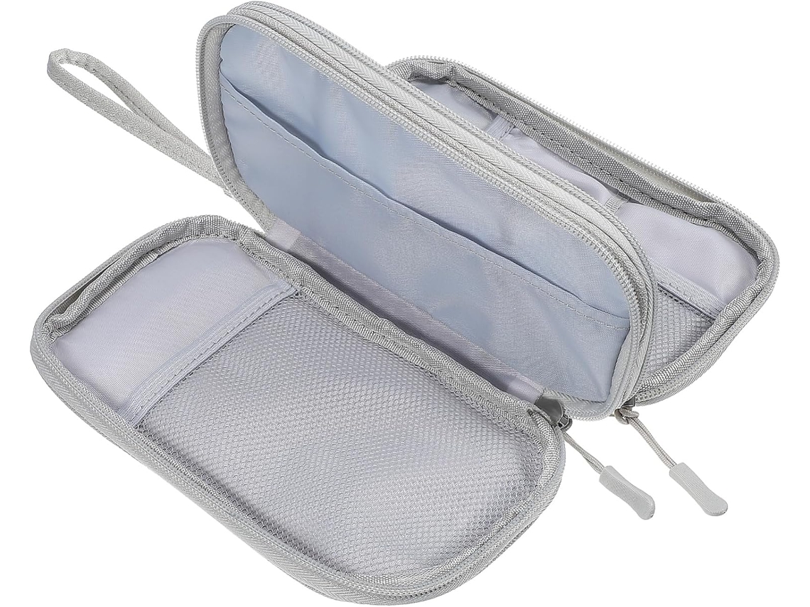 Bolsa organizadora doble para cables electrónicos, ideal para viajes y almacenamiento de Gokoco