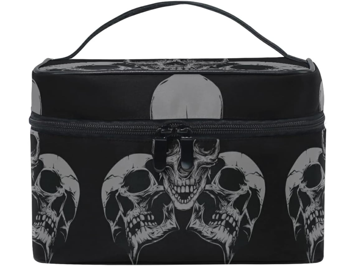 Neceser Cuero Con Cremallera Portátil Organizador Para Mujer Diseño