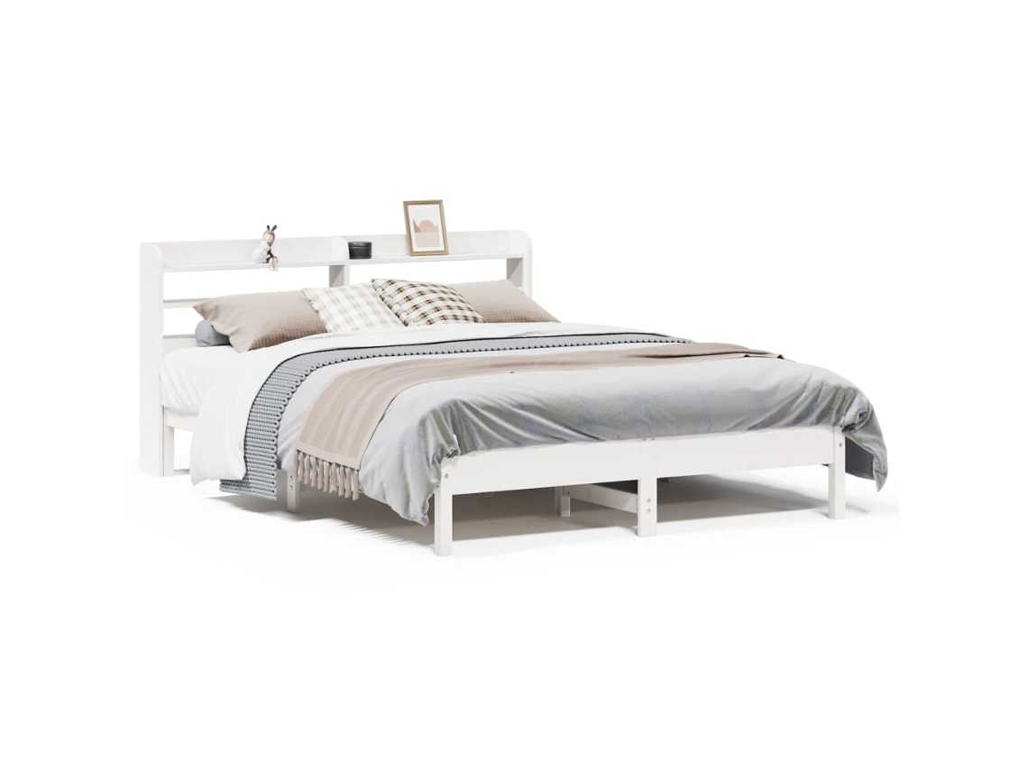 Maison Exclusive - Estructura De Cama Sin Colchón Madera Maciza De Pino 160x200 Cm