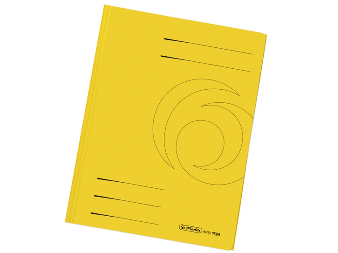 Carpeta HERLITZ Easyorga Din A4 Cartón Marrón Amarillo