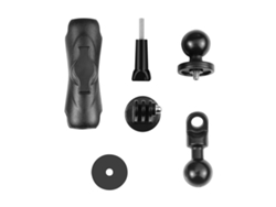 Soporte Para Cámara Deportiva En Espejo Retrovisor De Moto Puluz Pu702b Con Tornillo 1/4" Para Gopro Hero 11/10/9/8 Insta360 One/x2/x3/go2