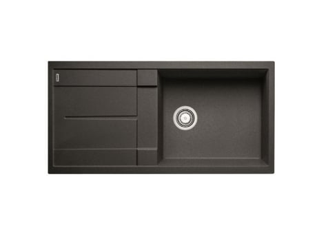 Fregadero BLANCO Embutido Manual de 60 cm Antracite con Sifón 515752