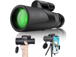 Prismáticos ENZONS 10 X Soporte de vista de teléfono para adultos de alta potencia Observación de aves Para-Negro