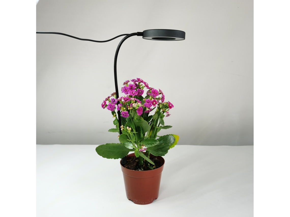 Lámpara LED de cultivo Yuysan, espectro completo con atenuación temporizada, 20 LED (13 rojos, 7 azules)