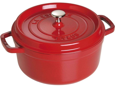 Cacerola STAUB (Rojo - Hierro Fundido - 24 cm)