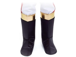 Cubrebotas negras con ribete dorado para adultos