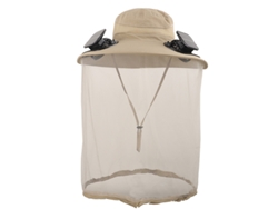 Sombrero De Pesca Chrui Con Ventilador Doble Solar Y Ajuste Cómodo (caqui)