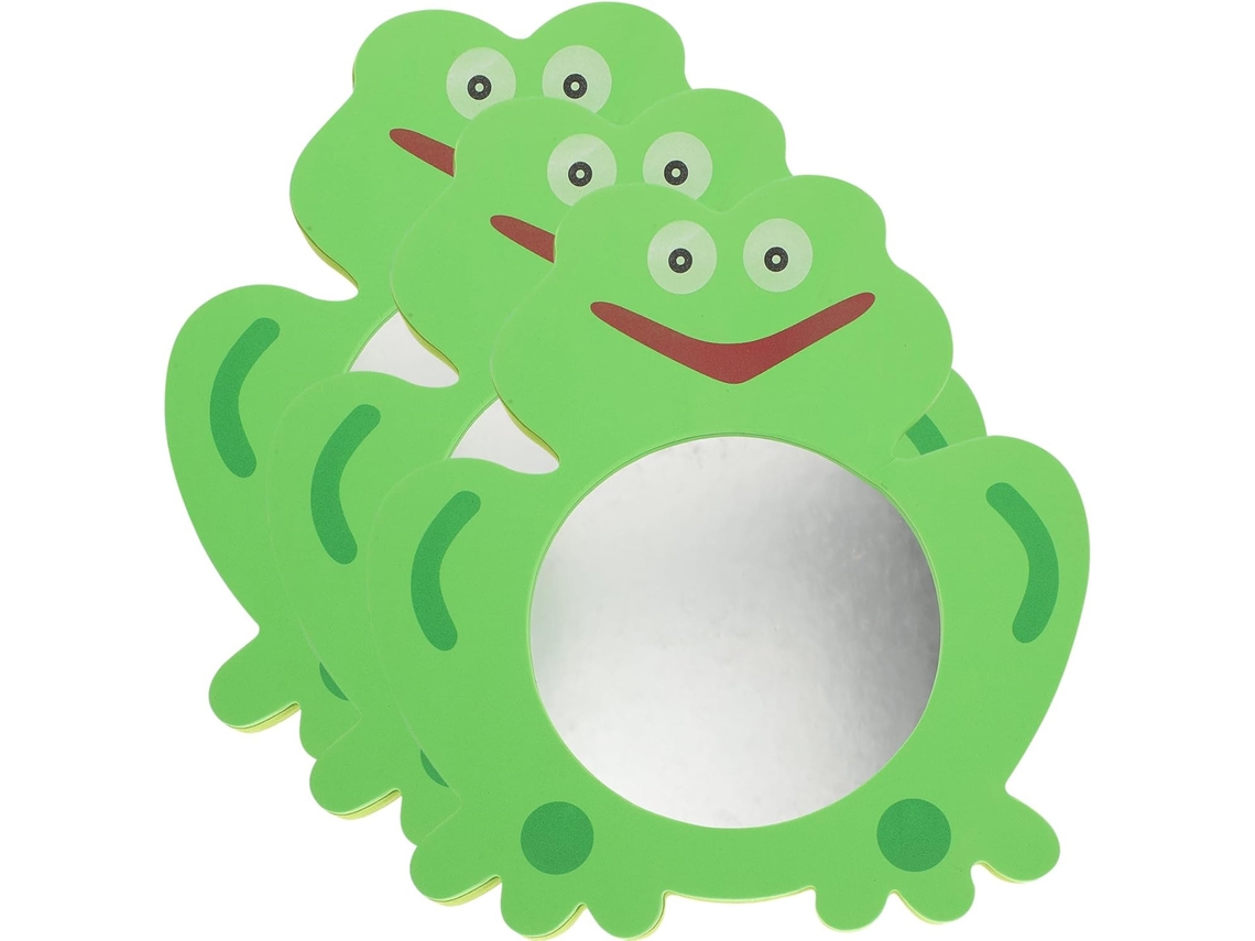 Juego De 3 Juguetes De Baño Para Niños, De Espuma Eva Y Espejo Seguro. Divertidos Juguetes De Baño Para Niños.