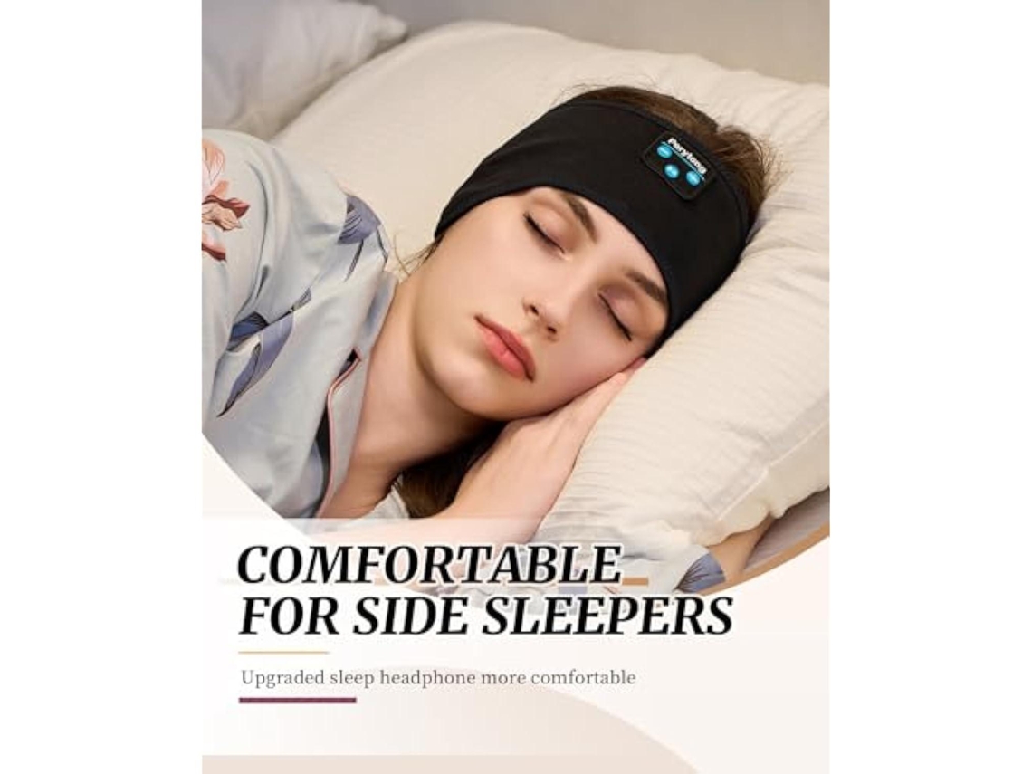 Auriculares para dormir de lado, diadema Bluetooth, auriculares inalámbricos para dormir insomnio BISBISOUS