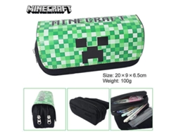 Estuche verde para lápices, bonito organizador de útiles escolares para niños, estuche para bolígrafos con cremallera elegante.
