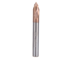 Broca De Centrado De Carburo De Tungsteno Con Recubrimiento De Titanio-silicio, 55 Hrc, D6 X 50 X 2t X 90°