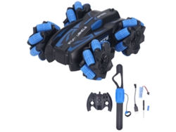 Ats-coche De Stunt Rc Para Niños Niñas 360 Grados Rotación Conducción Doble Lado 2.4ghz Control Remoto Azul Para Tierra Playa