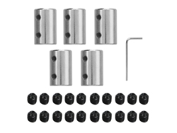 5pcs Acoplamiento De Eje De Mandíbula Para Motor Cnc Acero Anticorrosivo Sin Rebabas Acoplamiento Universal Para Motor Paso A Paso