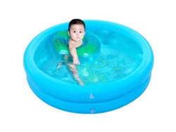 Piscina Hinchable Infantil, Zona De Juegos Acuáticos Portátil, Jardín Exterior, Pvc Seguro.
