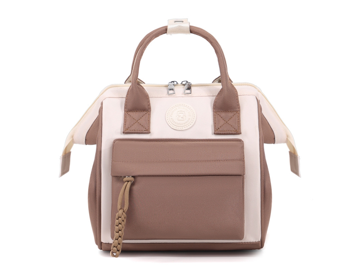 Bolso ligero, bandolera, bolso de pañales, impermeable, marrón Yunzii