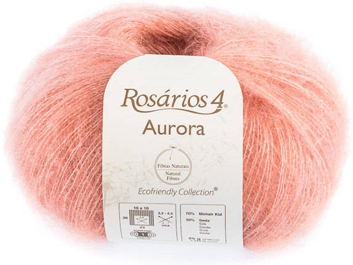 Hilo de Lana ROSARIOS 4 Aurora P149973 (Rosa - 14x5,5x14 cm - Lana)