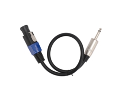 Cable De Conexión Para Altavoces Con Conector Macho De 6,35 Mm Para Amplificadores Y Sistemas De Audio Profesionales.